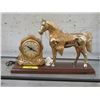 Image 1 : Wood & Metal Western Style Mantle Clock