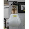 Image 1 : Giant Light Bulb Ceiling Light - 18" x 13"
