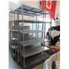 Image 1 : Large Metal Rolling Shelf - 15" x 49" x 81" Tall