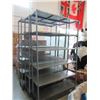 Image 1 : Large Metal Rolling Shelf - 15" x 49" x 81" Tall