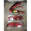 Image 1 : 3 New Premium Leather Floggers - Red