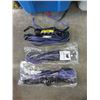 Image 1 : 3 New Premium Leather Floggers - Purple