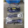 Image 1 : 3 New Premium Leather Floggers - Purple
