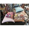 Image 1 : 6 Assorted Cushions - Largest is 18" x 18"