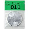 Image 1 : 1 Oz .9999 Fine Silver 2019 Canada Maple Leaf Coin