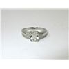 Image 1 : Green Amethyst & Diamond Sterling Silver Ring