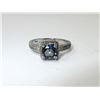 Image 1 : Ocean Blue Mystic Topaz & Diamond Cocktail Ring