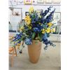 Image 1 : 5' Tall Imitation Floral Arrangement in Vase