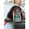 Image 1 : Beaded Feathered Headdress with Stand