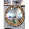 Image 1 : Gold Framed Wall Mirror - 20" x 22"