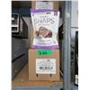 Image 1 : 3 Cases of 6 Bags of Organic Milk Chocolate Snaps