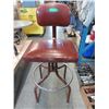 Image 1 : Vintage Leather Drafting Stool