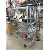 Image 1 : Industrial Metal Shelf Attached to Rolling Base