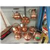 Image 1 : 12 Pieces of Copper Kitchenware