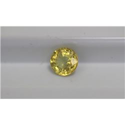 0.63ct Round Shape  Yellow Sapphire Dimension 5x2.7