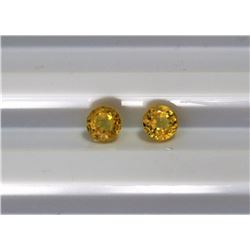 1.53ct Round Shape Yellow Sapphire Dimension 4.9x3.6