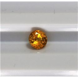 0.72ct Round Shape  Yellow Sapphire Dimension5x3.5