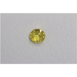 0.63ct Round Shape Match Pair  Yellow Sapphire Dimension 4.6x3.2
