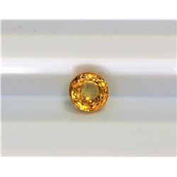 0.76ct Round Shape  Yellow Sapphire Dimension4.9x3.9