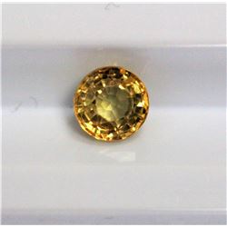 0.63ct Round Shape  Yellow Sapphire Dimension 5x2.7