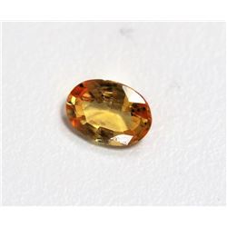 0.85ct Padparadscha Yellow Sapphire  Dimension 7.1x5.1x2.7