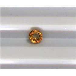 0.60ct Round Shape  Yellow Sapphire Dimension4.9x2.9