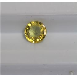 0.70ct Round Shape  Yellow Sapphire Dimension 5x3