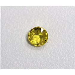 0.45ct Round Shape  Yellow Sapphire Dimension 4.9x2.3