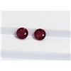 Image 1 : 2.33ct Round Shape match Pair Ruby Dimension 5.9x4.2