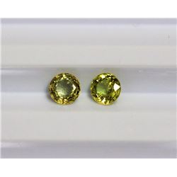 1.33ct Round Shape Yellow Sapphire Dimension 5.1x2.9