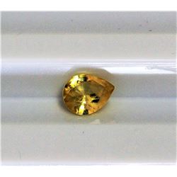 0.70ct Pear Shape Yellow Sapphire Dimension 6.3x5x3