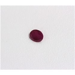 0.97ct Round Shape Ruby Dimension 6x3.6