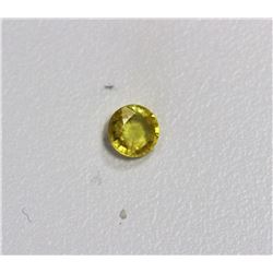 0.90ct Round Shape  Yellow Sapphire Dimension5.1x3.5