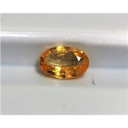 0.68ct Padparadscha Yellow Sapphire  Dimension 6.6x4.5x2.4