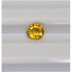 0.55ct Round Shape  Yellow Sapphire Dimension5x2.6