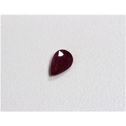 1.37ct Pear Shape Ruby Dimension 8x5.8x3.5