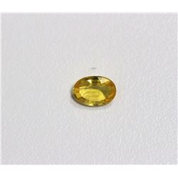 1.05ct Oval Shape Yellow Sapphire Dimension 7x5.2x2.8