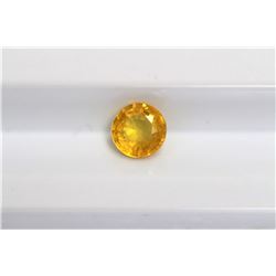 0.76ct Oval Shape Yellow Sapphire Dimension 5.1x4.6x3.2