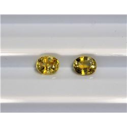 1.39ct Oval Shape Yellow Sapphire Dimension 5.6x4.7