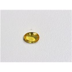 0.98ct Oval Shape Yellow Sapphire Dimension 7.3x5.1x2.8