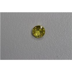 0.46ct Round Shape  Yellow Sapphire Dimension 4.7x2.2