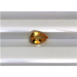 0.74ct Pear Shape Yellow Sapphire Dimension 7x4.9x2.8