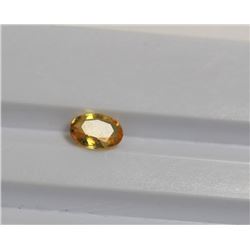 0.84ct Oval Shape Yellow Sapphire Dimension7x5x2
