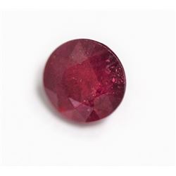 1.71ct Round Shape Ruby  Dimension 7mm