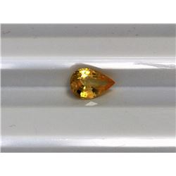 0.81ct Pear Shape Yellow Sapphire Dimension 7x4.9x2.7