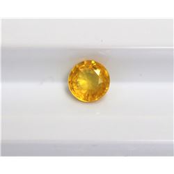 0.85ct Round Shape  Yellow Sapphire Dimension 5.4x3