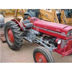 3 POINT HITCH WITH 5' BUSH HOG ATTACHED