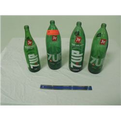 4 7up Pop Bottles