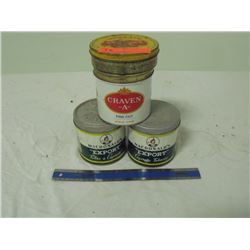 4 Tobacco Tins