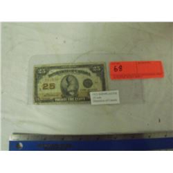 1923 Shinplaster 25 cent